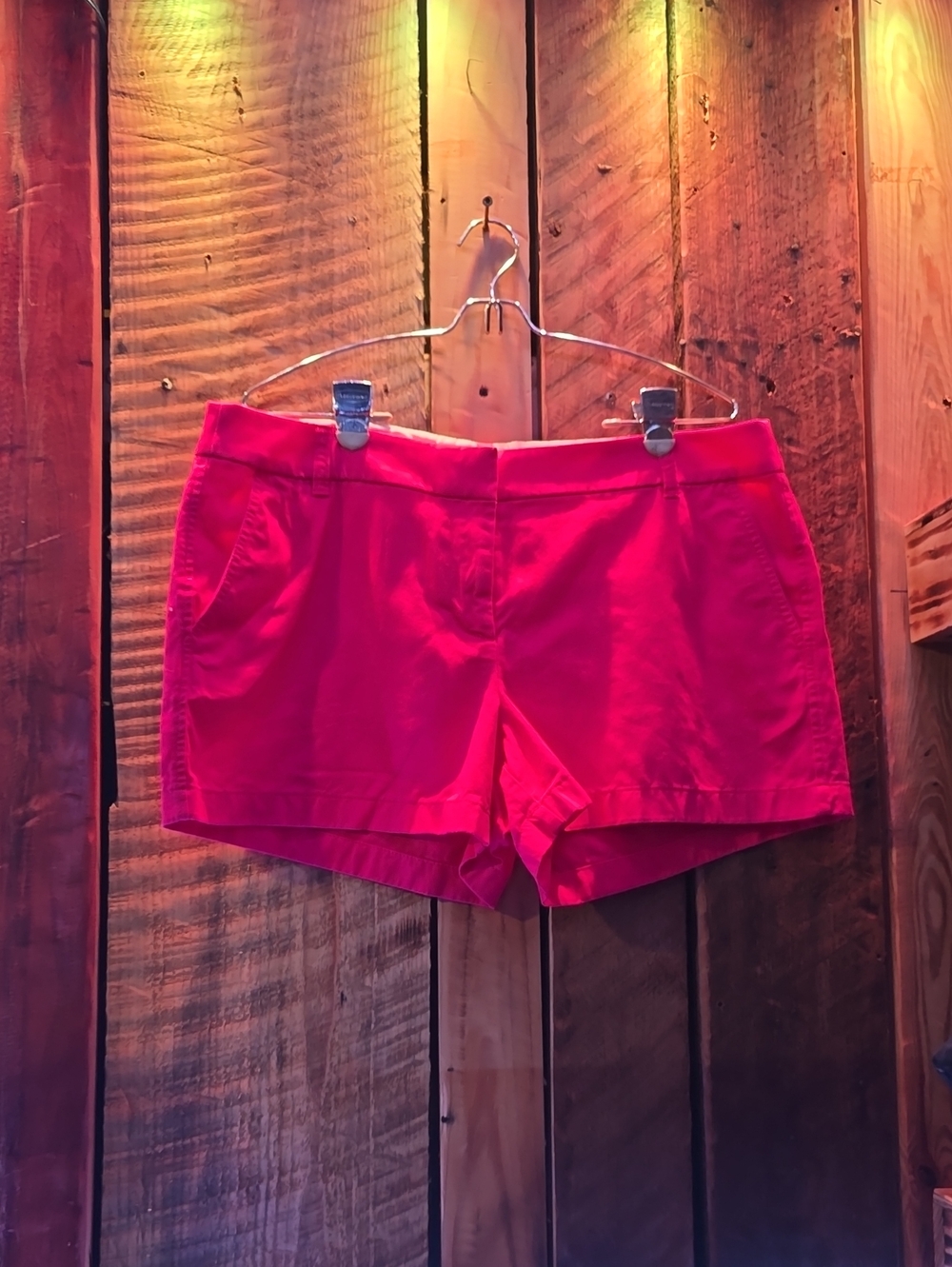 J. Crew Bright Pink Cotton Chino Shorts